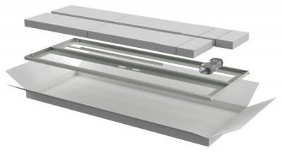 Дверь двустворчатая для шкафа LINEA N 28U 600мм перфорир. сер. ITK LN35-28U6X-D2P