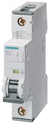 Выключатель автоматический модульный 1п A 6А 7.5кА 400В Siemens 5SY41065