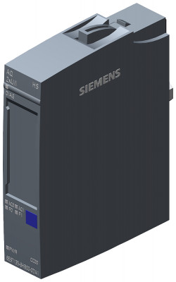 Модуль выходной аналоговый SIMATIC ET 200SP AQ 4XU/I стандарт фиты К BU-TYPE A0 A1 цветов. код CC00 диагн. канала 16BIT +/-0.3% Siemens 6ES71356HB000DA1