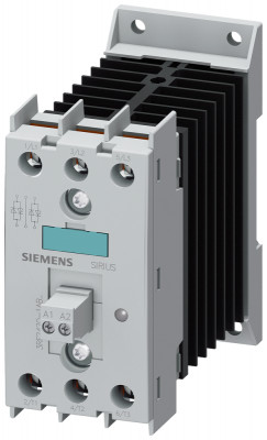 Контактор полупроводниковый 3RF2 3ф AC51 20А 40 DEG. C 48-600В/4-30В DC упр. по 2ф SCR запир. напряж. 1200В винт. клеммы. Siemens 3RF24201AB45
