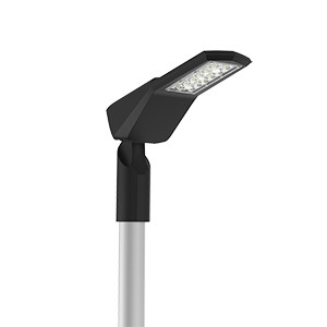 Светильник светодиодный Levante Crosswalk 50Вт кронштейн 48мм 5000К уличный черн. RAL9005 муар VARTON V1-S1-90648-40L25-6605050