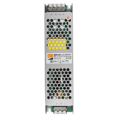 Блок питания для светодиод. ленты BSPS 350Вт 14.6А 24В IP20 метал. Pro+ JazzWay 5024298