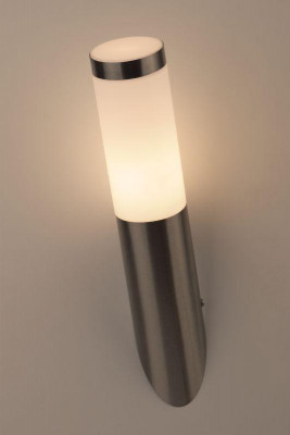Светильник WL18 декор. подсветка MAX40W E27 IP44 хром/бел. ЭРА Б0034618