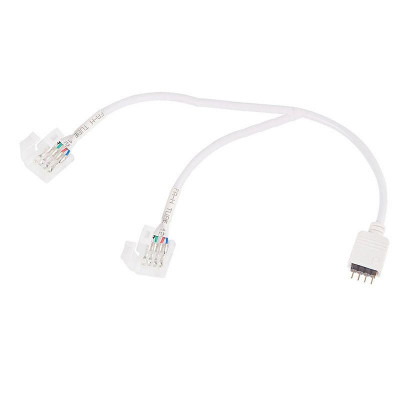 Коннектор соединительный (2 разъема) для RGB LED лент 10мм и контроллеров 30см (уп.10шт) Lamper 144-113
