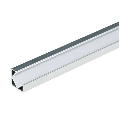 Профиль алюминиевый для LED ленты UFE-A03 SILVER 200 POLYBAG накладной анодир. (дл.2м) Uniel UL-00000597
