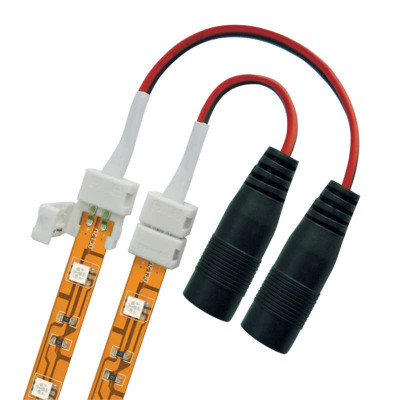 Коннектор (провод) UCX-SJ2/B20-NNN WHITE 020 POLYBAG для соединения светодиодных лент 5050 с адаптером (стандартный разъем) 2 контакта IP20 бел. (уп.20шт) Uniel 06615