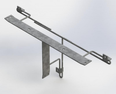 Кронштейн Р-6 покрытие черн. лак АЭМЗ 00002447