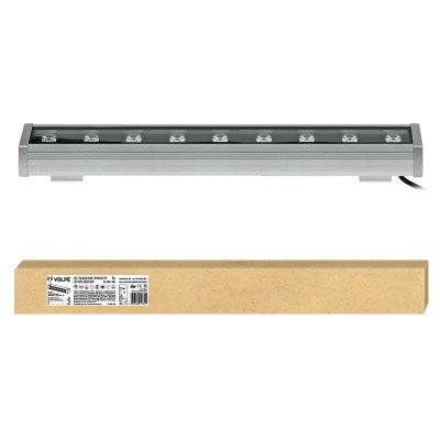 Прожектор светодиодный линейный ULF-Q552 9W/WW IP65 SILVER 500мм теплый бел. свет угол 45град. Volpe UL-00001432