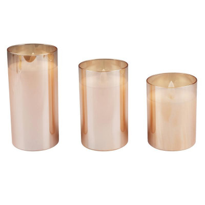 Свеча декоративная CL7-SET3-gd с пультом 2хAA для каждой свечи (не в компл.) зол. (уп.3шт) ФАZА 5018822