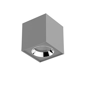 Светильник светодиодный DL-02 Cube 20Вт 4000К 125х135 35град. накладной матов. сер. RAL7045 VARTON V1-R0-H0360-20000-2002040