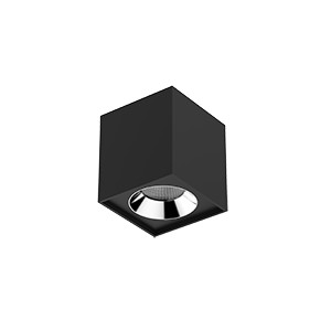 Светильник светодиодный DL-02 Cube 12Вт 4000К 100х110 35град. накладной матов. черн. RAL9005 VARTON V1-R0-T0360-20000-2001240