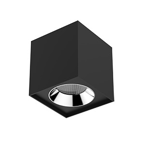 Светильник светодиодный DL-02 Cube 36Вт 4000К 150х160 35град. накладной матов. черн. RAL9005 VARTON V1-R0-T0360-20000-2003640