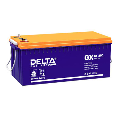 Аккумулятор 12В 200А.ч GX 12-200 Delta 4614010170007