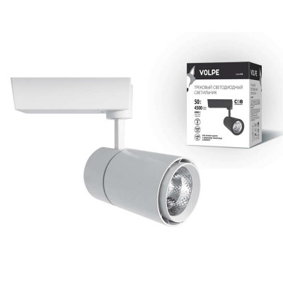 Светильник светодиодный трековый ULB-Q252 50W/NW/B WHITE 50Вт бел. Volpe UL-00003448