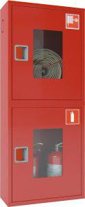 Шкаф пожарный 540х1300х230 со стеклом красн. (лев.) ПК-320Н ТОИР-М 201756