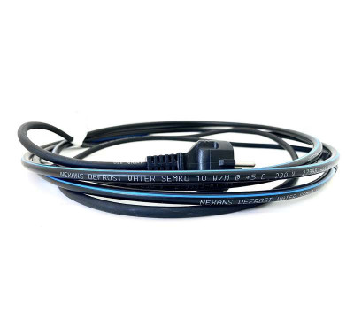 Комплект саморег. кабеля (внутрь трубы) с евророзеткой с заземлением DEFROST WATER KIT 8м NEXANS 10253104
