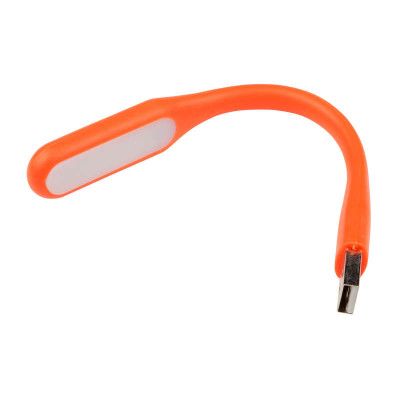 Фонарь-светильник переносной TLD-541 Orange 6LED прорезин. ЗУ USB картон оранж. Uniel UL-00000252