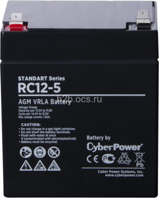 Батарея аккумуляторная RC 12-5 SS 12В 5А.ч CyberPower 1000527455