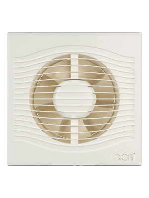 Вентилятор вытяжной осевой D125 декоративный с обратным клапаном DiCiTi SLIM 5C Ivory
