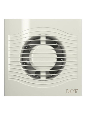 Вентилятор вытяжной осевой D100 декоративный с обратным клапаном DiCiTi SLIM 4C Ivory