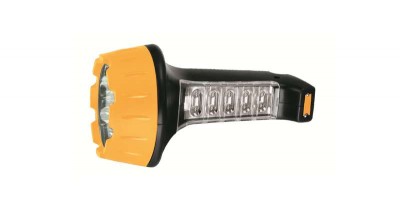 Фонарь LED 3819 (аккум. 220В черн./желт. 15+10 LED 2 режима SLA пласт. коробка) Ultraflash 10974