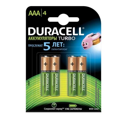 Аккумулятор AAA/HR03-4BL 850мА.ч/900мА.ч предзаряжен. (блист.4шт) Duracell Б0014861