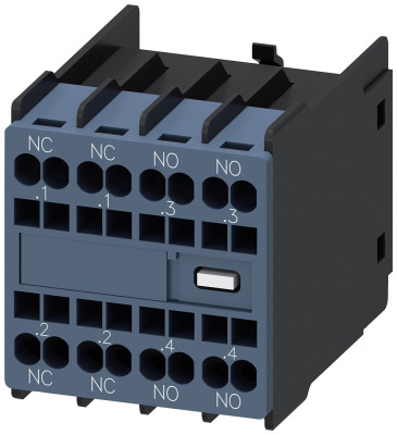 Модуль блок-контактов 2НО+2НЗ: 1НЗ 1НЗ 1НО 1НО для вспом. контакторов Siemens 3RH29112HA22