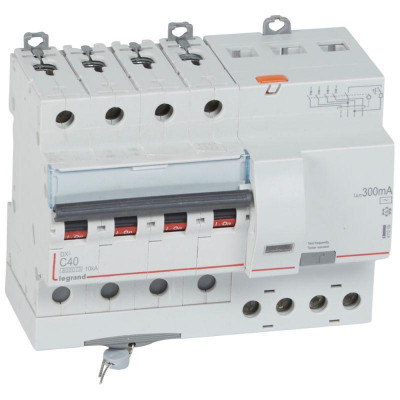 Выключатель автоматический дифференциального тока 4п C 40А 300мА тип AC 10кА DX3 7мод. Leg 411209