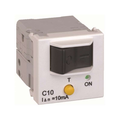 Выключатель автоматический дифференциального тока 10А K45 45х45мм термомагнит. алюм. Simon Connect K107A-8