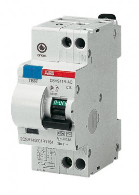 Выключатель автоматический дифференциального тока 1п+N 2мод. C 40А 30мА тип AC 4.5кА DSH941R ABB 2CSR145001R1404
