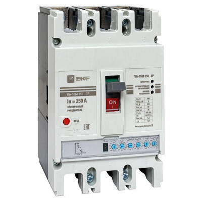 Выключатель автоматический 3п 250/250А 50кА ВА-99М PROxima электр. расцеп. EKF mccb99-250-250me