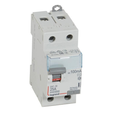Выключатель дифференциального тока (УЗО) 2п 25А 100мА тип AC DX3 Leg 411514