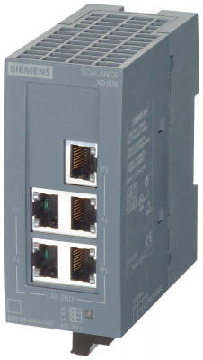 Коммутатор неуправляемый IE Scalanca XB005 10/100Мбит/с с 5х10/100Мбит/с портами для витой пары с разъемами RJ45 для создания небольших сетей с топологией 