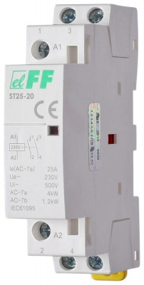 Контактор модульный ST-25-20 2НО 2.2Вт 1мод. монтаж на DIN-рейку F&F EA13.001.001