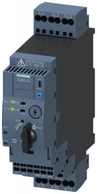 Пускатель прямого пуска компактный SIRIUS 3RA61 UI 690В 24В AC/DC 50-60Гц 3-12А IP20 Siemens 3RA61202DB32