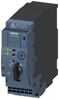 Пускатель прямого пуска компактный SIRIUS 3RA61 UI 690В 24В AC/DC 50-60Гц 0.32-1.25А IP20 Siemens 3RA61202BB33