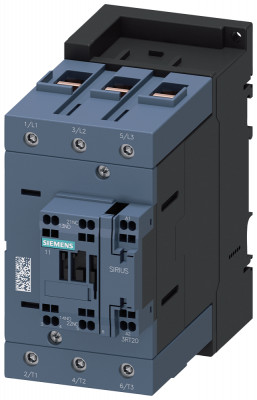 Контактор AC-3 45кВт/400В C 220В 50/60Гц 3п SIZE S3 CAGE CLAMP Siemens 3RT20463AN20