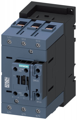 Контактор 3п 45кВт/АС3/400В блок-контакты 1НО+1НЗ ном. напряжение управления 230В AC 50Гц типоразмер S3 винт. клеммы Siemens 3RT20461AP00