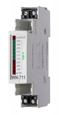 Указатель напряжения WN-711 (1ф светодиод. шкала 35мм 230В IP20 монтаж на DIN-рейке) F&F EA04.007.004