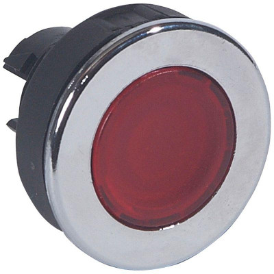 Головка кнопки с потайным толкателем с инд. d30мм красн. Osmoz Leg 024040