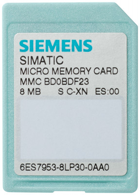 Карта памяти для MMC S7-300/C7/ET 200 3.3В NFLASH 2Мбайта Siemens 6ES79538LL310AA0