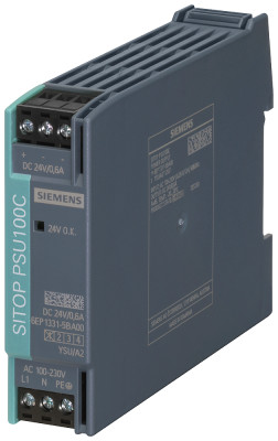 Блок питания стабилизированный SITOP PSU100C 24В/0.6А Siemens 6EP13315BA00