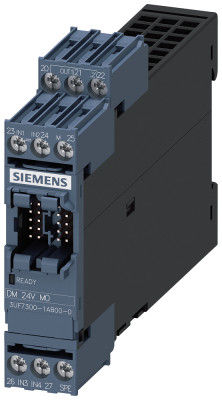 Модуль дискретных сигналов 4 входа и 2 релейных выхода DC 24В моностаб. релейные вых. Siemens 3UF73001AB000