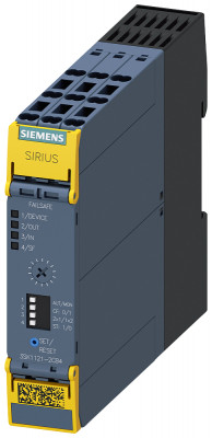 Модуль базовый реле безопасности SIRIUS ADVANCED 0.05-3с 2НО контакта без задержки 2НО контакта с задержкой 24В DC пружинные клеммы Siemens 3SK11212CB41