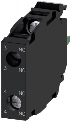 Модуль контактный с 2НО контактами винт. клеммы для монтажа на держателе актуатора Siemens 3SU14001AA101DA0