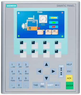 Панель BASIC SIMATIC HMI KP400 BASIC COLOR PN кноп. управление 4дюйм широкоформат. TFT-дисплей 256 цветов интерфейс Siemens 6AV66470AJ113AX0