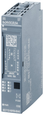 Модуль выходной цифровой SIMATIC ET 200SP DQ 8X 24В DC/0.5А Siemens 6ES71326BF000CA0