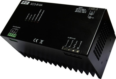 Регулятор освещенности SCO-816A (регулятор яркости освещения для всех типов ламп мощность до 3500Вт; с аналог. выходом 1-10В напряжение управления; 8-230В; AC/DC; монтаж на DIN-рейке; 230В IP20) F&F EA01.006.012