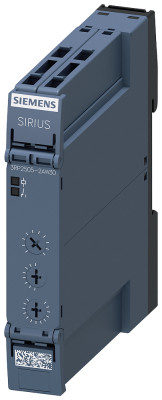 Реле времени 12-240В AC/DC (AC при 50/60Гц) 1п многофункц. (13 функц.); 15 диапазон уставок времени (1; 3; 10; 30; 100); (с/мин/ч); индикация светодиод. пружин. клеммы (PUSH-IN) Siemens 3RP25052AW30