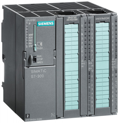 Процессор ЦПУ CPU SIMATIC S7-300 313C с интерфейсом MPI 24DI/16DO 4AI 2AO 1PT100 Siemens 6ES73135BG040AB0